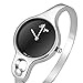 Xinge Women's Metal Bangles Bracelet Watch Set with Crystals Silver Tone XG3678SB/4244