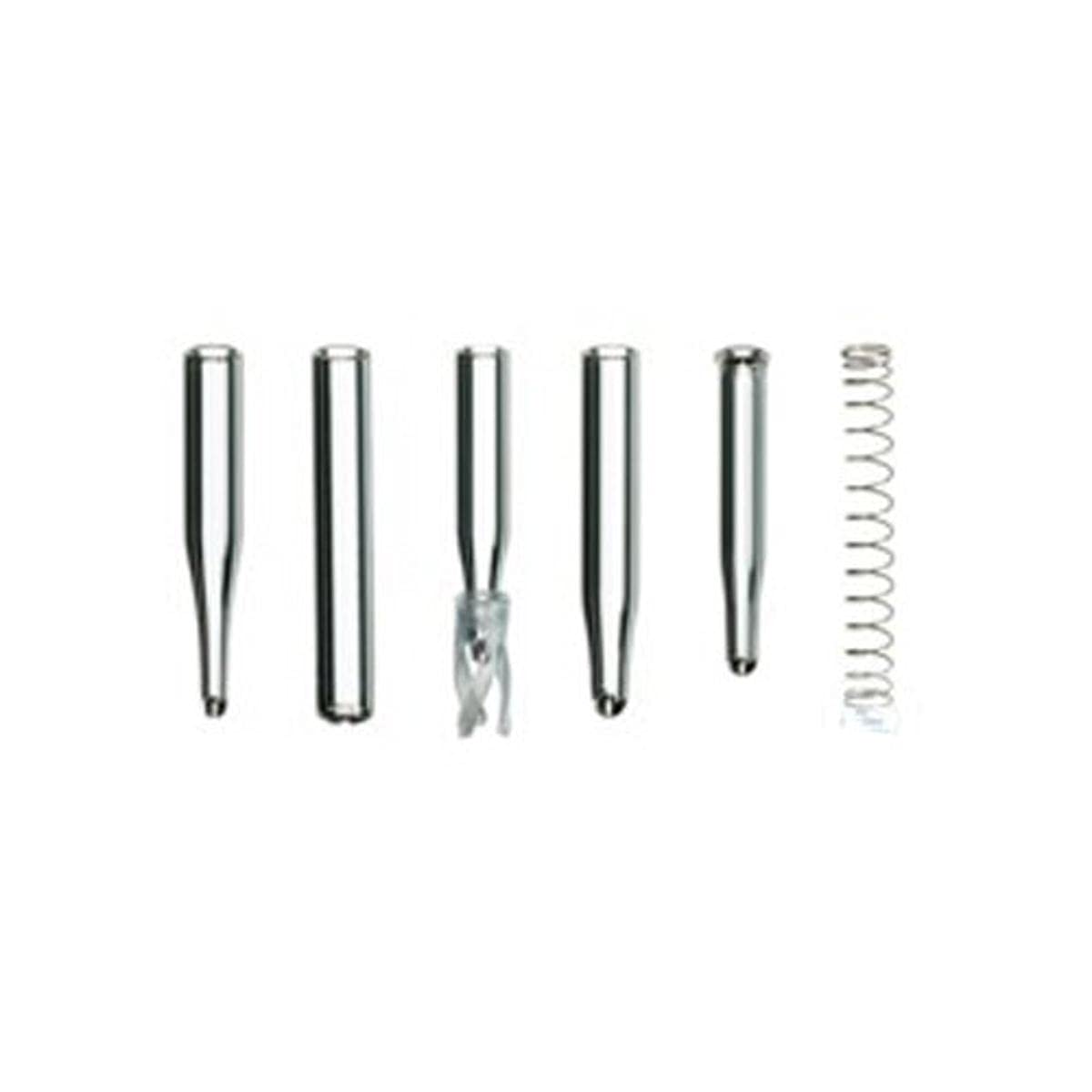 Neolab 7 312-0663 Micro Inserts with Hole/Tip, Clear Glass, 9 mm, 100 ml (Pack of 100)