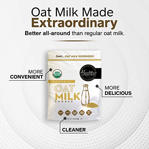 Oat Milk Powder 7oz Natural and Plant Based Milk with a Clean Formula