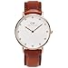 Daniel Wellington Women's 0950DW Classy St. Mawes Watch With Brown Leather Band