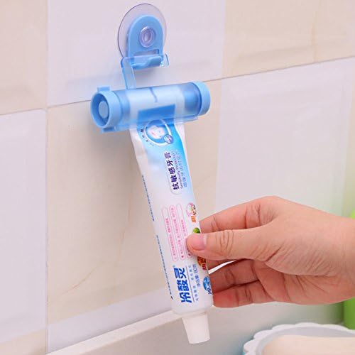 Useful Plastic Rolling Tube Toothpaste Squeezer Easy Dispenser Bathroom Holder