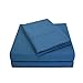 Superior Cotton Percale Deep Pocket, Queen, Navy Blue, 4-Pieces Sheet Set