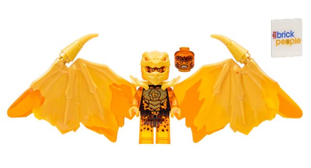 LEGO Ninjago Crystalized: Cole Golden Dragon Minifig with Crystal Sword