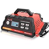 2/10/25A 12V Smart Battery Charger/Maintainer Fully Automatic with Engine Start, Cable Clamps