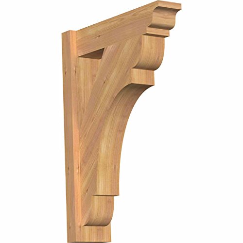 5 1/2"W x 20"D x 28"H Olympic Smooth Traditional Outlooker, Western Red Cedar