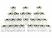 Cornucopia 24 Mini Hexagon Glass Jars, 1.5oz Hex Jars (24-Pack) - for Spices, Gifts, Party Favors, DIY & more