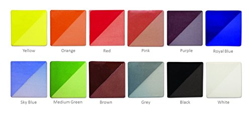 Speedball 001080 Underglaze Deluxe School Pack, 12-Pack, 16 oz, Multicolor