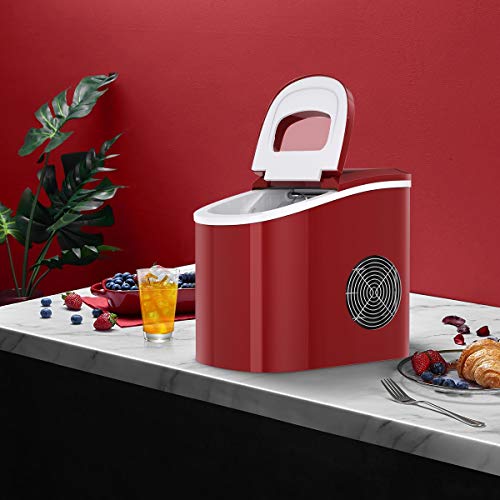 GOPLUS Eiswürfelmaschine, Eiswürfelbereiter, Eiswürfelmaschine, 12kg Eiswürfel 24h, 6-13 Minuten Produktionszeit… – Bild 6