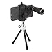 Carson HookUpz Universal Digiscoping Smartphone Adapter with 6x18mm Telephoto Lens Monocular and Mini Adjustable Tripod (IC-918)