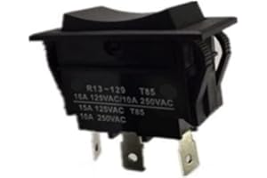 For SCI R13-129 Lightless Rocker Switch 3 Pins 3 Positions 1PC(Auto-lock (No rebound))