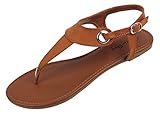 Sunville Womens Roman Gladiator Sandals Flats Thongs