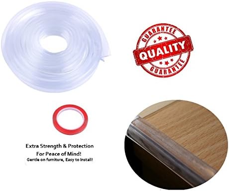 Premium Child Proofing Clear Furniture Bumper - 6ft Soft Furniture Edge Guard | "Must Have" ChildProofing Products by The Hamptons Baby