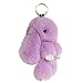 BAOBAO Bunny Fur Rex Rabbit Pompom Ball Doll Pendant Keychain Car Handbag Keyring