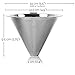 Apace Pour Over Coffee Filter - Reusable Stainless Steel Drip Cone Coffee Dripper - Paperless Strainer for Chemex and Other Coffee Makers