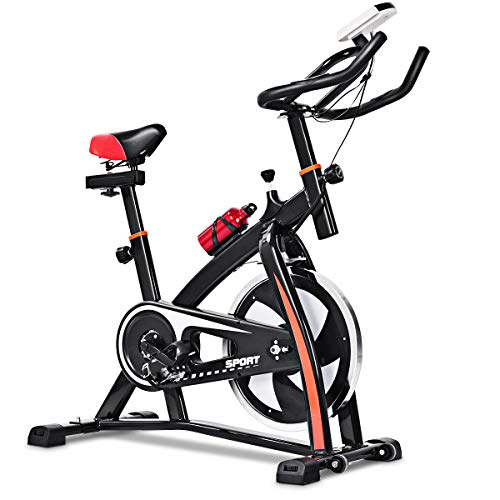Goplus Adjustable Exercise Bike, Stationary bike, Indoor Cycle