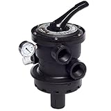 Hayward SP0714T VariFlo Top-Mount Multiport Valve, Black