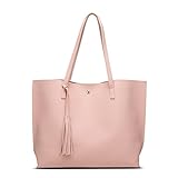 Promini Women Girls Tassels Leather Bag Fashion Top