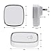 Wireless Doorbell Waterproof Chime Kit Operated over 1000ft with 1 Remote Push Button Battery Included and 2 Plug-in Receivers 36 Chimes for Office and Home