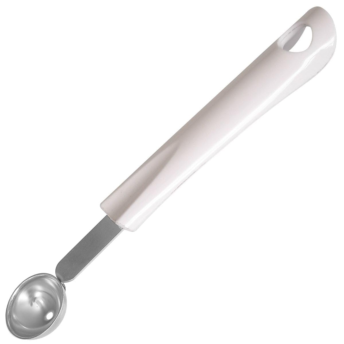 Fackelmann Fruit-/Butter Former Arcadalina of Stainless Steel, White/Silver, 20 x 2.3 x 1.7 cm