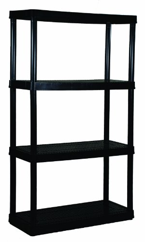 Gracious Living Adjustable 4-Shelf Medium Duty Shelving Unit