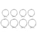NewZenro 8Pcs Surgical Stainless Steel 16G Sleeper Cartilage Daith Tiny Small Hoop Earrings Mini Septum Hinged Clicker Nose Ring Helix Tragus Piercings 8mm 10mm Set Silver