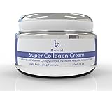 Super Collagen Anti-Aging Facial Cream by Belval - Vitamin C, Peptides, Glycolic Acid, Shea Butter; Triglycerides - Activates Production of Collagen, Reduces Wrinkles & Fine Lines