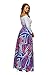 Asvivid Women's African Floral Print Maxi Skirts A Line Long Skirts with Pocket Medium Multi4