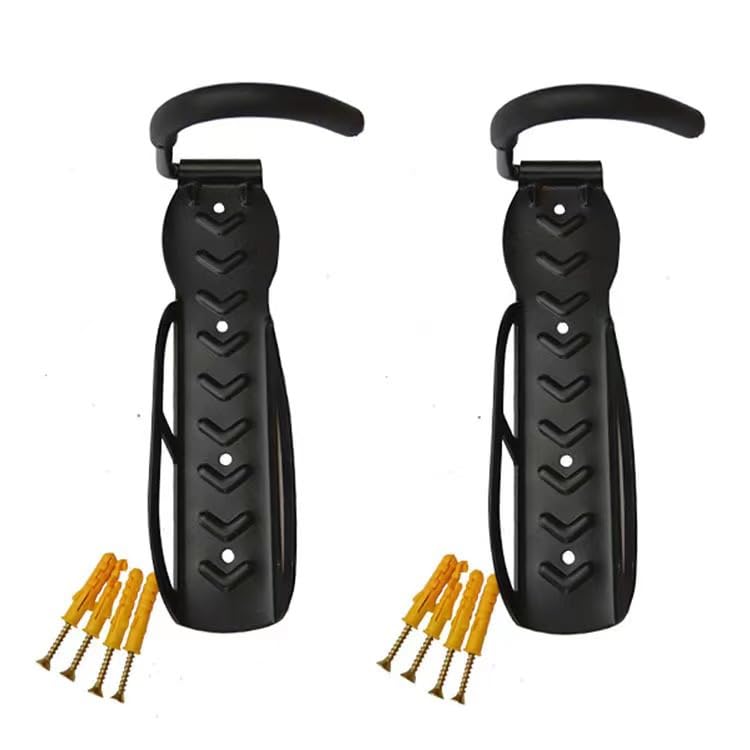 Pack of 2 Bicycle Wall Mount Hooks, Bicycle Stand Garage Heavy Duty, Bicycle Hanger for Garage, Indoor Bicycle Storage, Hanging