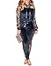 Akmipoem Women's Velour Tracksuit Set Sequin 2 Piece Outfit Long Sleeve Hoodie and Pants Sweatsuit