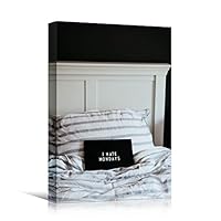 Canvas Wall Art Panel Quotes Bedroom Industrial Inspirational Modern Art Multicolor Neon Photography Quotes Urban - 12x18 inches