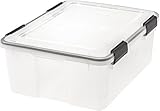 IRIS Weathertight Storage Box, 30.6 Quart, 2 Pack