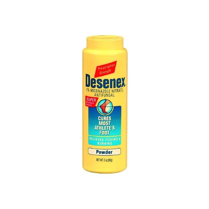 Desenex Antifungal Powder, Cures Athlete's Foot, 2% Miconazole Nitrate 3 oz (85 g)(Pack of 1)
