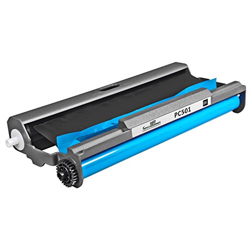 Speedy Inks - 4 Pack PC501 Compatible with Brother Fax Cartridge with Roll for use in Brother FAX 575 Fax printers