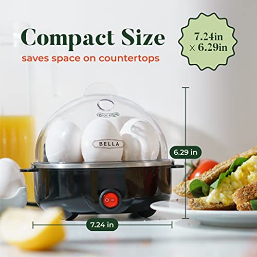 BELLA Rapid Electric Egg Cooker and Poacher with Auto Shut Off for