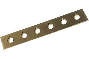 Jiayouy Acoustic Guitar Bridge Pin Hole Slot Repair Plate Hardware Guitar Replace Parts Aluminum Alloy (Standard Type)