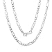 Authentic Solid Sterling Silver 3mm Figaro Link .925 ITProLux Necklace Chain 16
