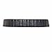 eVogues Plus Size Hook Buckle Faux Leather Wide Elastic Belt Black - One Size Plus