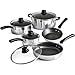 9-Piece Tramontina Simple Cooking Nonstick Cookware Set, Polished