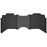 Husky Liners Weatherbeater Floor Mats | Fits 2019-2024 Ram 2500, Ram 3500 Crew CAB ONLY | 2nd Row, 1-pc Black - 14101