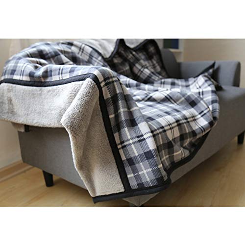 Julvie Winter Sherpa Wearable Throw Blanket Shawl Scarf,Oversized Fleece Plush Blanket Poncho Cape Shawl Coat, Plaid TV Sofa Couch Cozy WarmBlanket