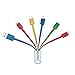 [No Mini]: Multi USB Charging Cable Short 3A,6 in 1 Multiple Charger Cord,USB 2.0 to USB C,Micro B,Phone Adapter Replacment for Cell Phones Tablets,Power Bank and More,Multi-Color,5.3 inch