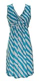Peach Couture Fun and Trendy Knotted Twist Tank Sleeveless Striped Sundress
