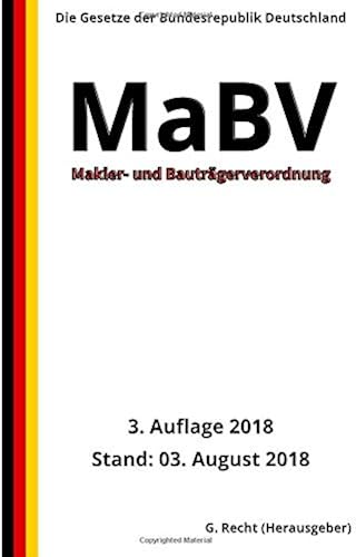 Download Makler- und Bauträgerverordnung - MaBV, 3. Auflage 2018 PDF