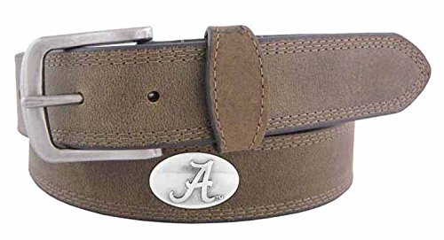 NCAA Alabama Crimson Tide Light Crazy Horse Leather Concho Belt