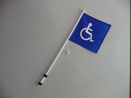 Prenmac Handicap Golf Cart Flag on a Super Flex Pliable Pole