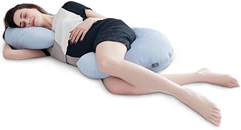 Puredown C Shaped Maternity Pregnancy Contoured Body Pillow With