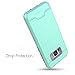 Galaxy S8 Case, Teelevo [Card Slot Holder] Dual Layer Heavy Duty Shock Absorbent Wallet Case with Credit Card Slot and Kickstand [Protective Card Case] for Samsung Galaxy S8 (2017) - Mint Green