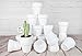 My Urban Crafts 20 Pcs White Terracotta Clay Pots 2.5 Inch Small Succulent Pots Ceramic Mini Plant Pots White Terra Cotta Flower Pots for Cacti Succulents, Crafts, Wedding Favors (Matte White Bisque)