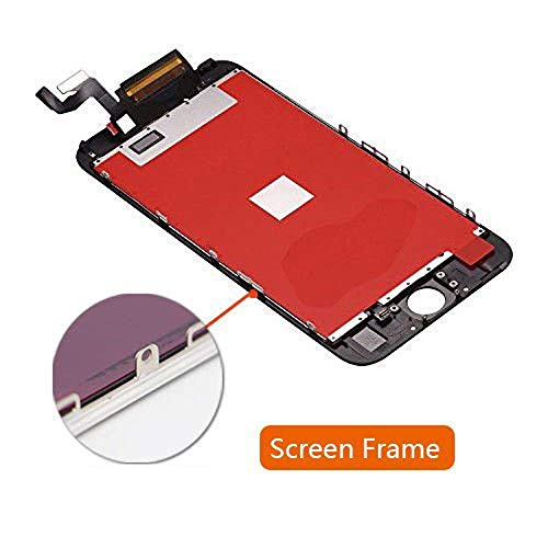 Screen Replacement for iPhone 6s Black LCD Display Touch Screen Digitizer Replacement Full Assembly with Repair Tool Kit (iPhone 6s, Black)