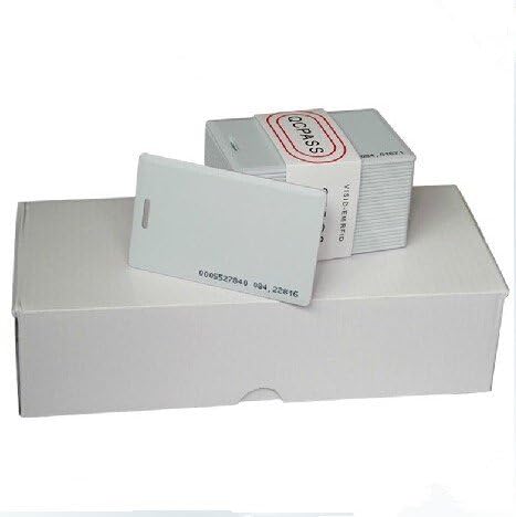 Contactless Rfid Em Card 1.8mm EM4100 TK4100 Proximity Smart ID Entry Access,Employee ect RF Card With Hole to Hang(pack of 50)